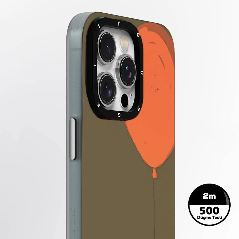 iPhone 14 Pro MagSafe Uyumlu Kılıf - Youngkit Orange Serisi Flying Balloon