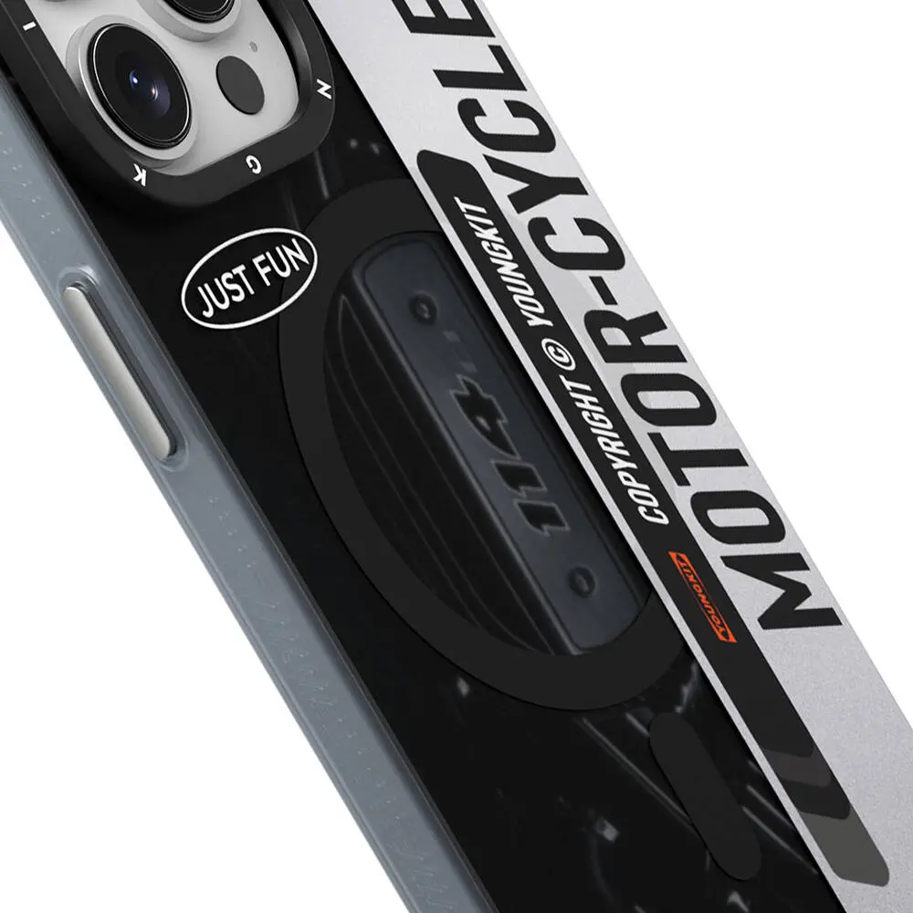 iPhone 14 Pro MagSafe Uyumlu Kılıf - Youngkit Motorcycle Legend
