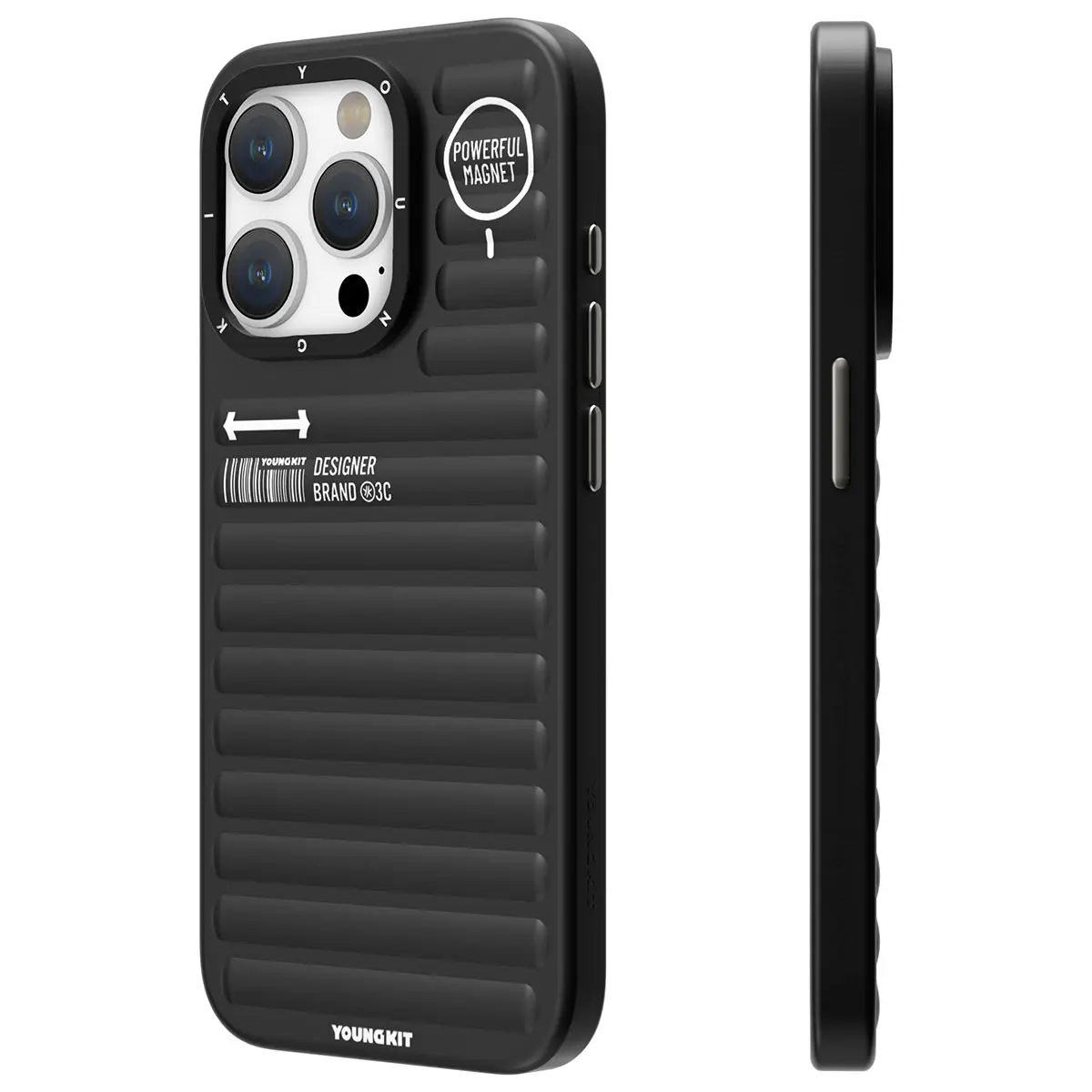 iPhone 14 Pro Mat Renkli Tasarım Kılıf - YoungKit Original Serisi