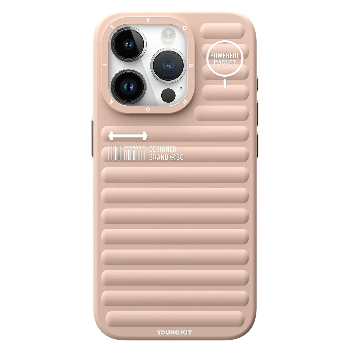 iPhone 14 Pro Mat Renkli Tasarım Kılıf - YoungKit Original Serisi