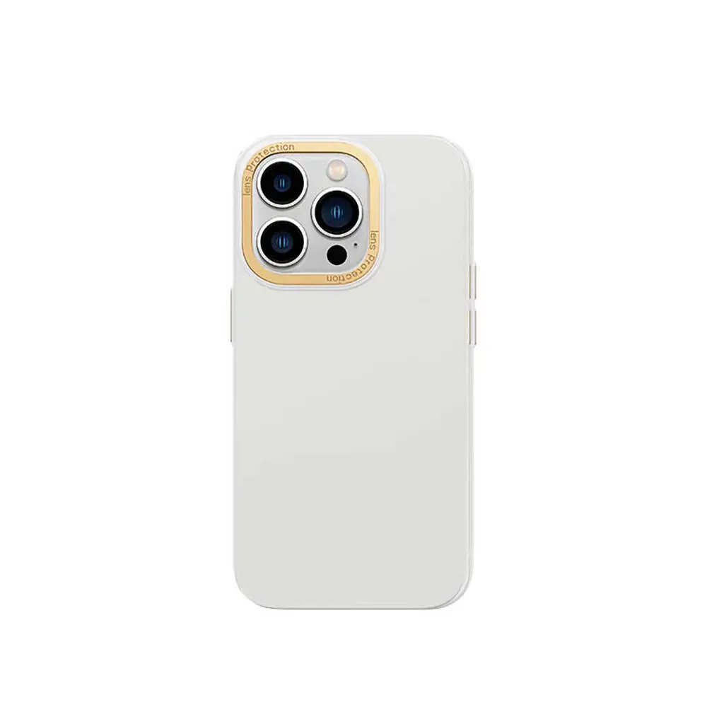 iPhone 14 Pro Metal Kamera Çerçeveli Kılıf - Recci Glaze Serisi