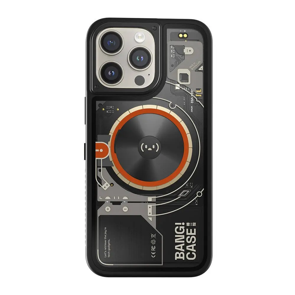 Apple iPhone 14 Pro Kılıf Özelleştirilebilir 3 Fonksiyonlu Bluetooth Bağlantılı Bitmo Lab Bangcase Akıllı M-safe Kapak
