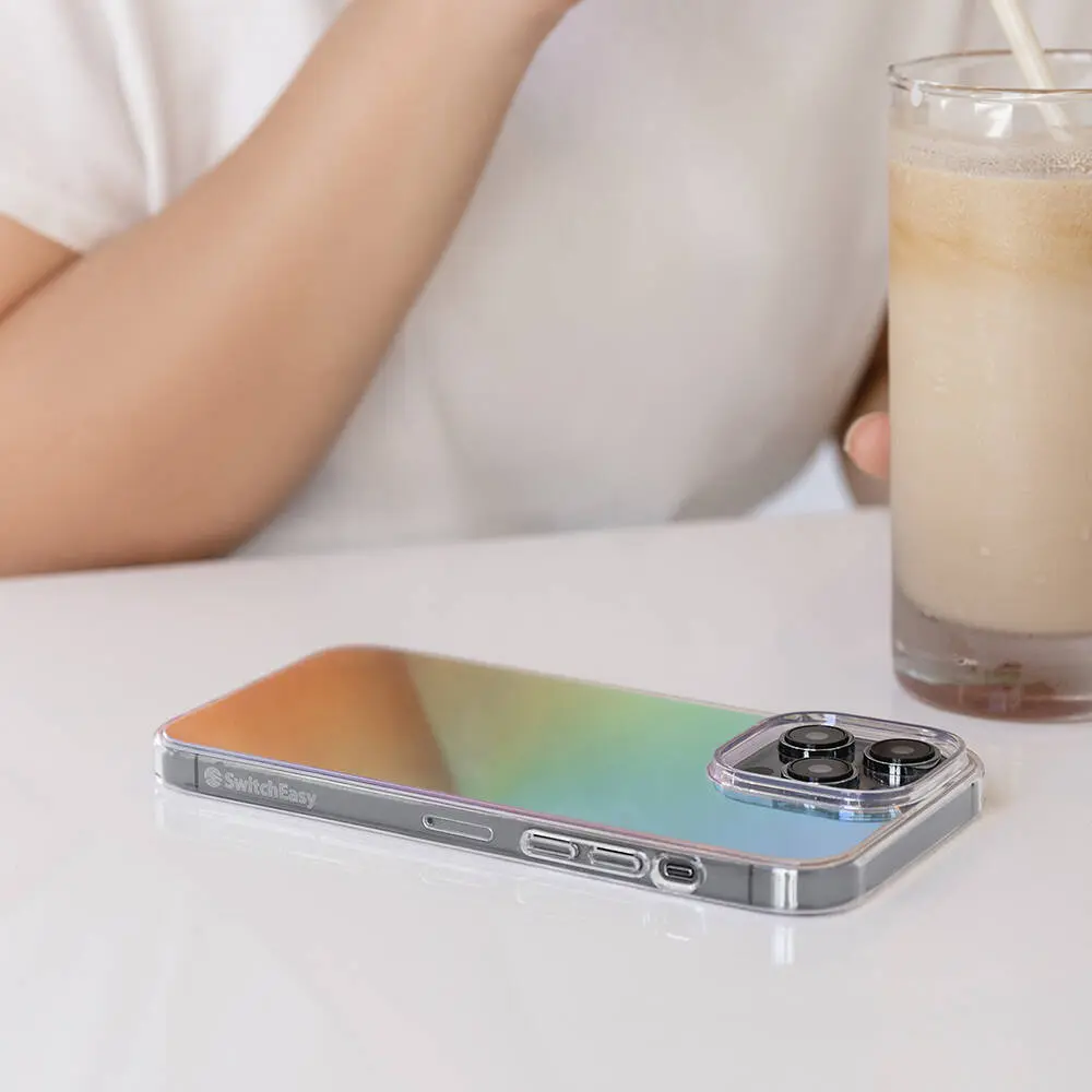 iPhone 14 Pro Şeffaf Renk Geçişli Kılıf - Switcheasy Crush Plus
