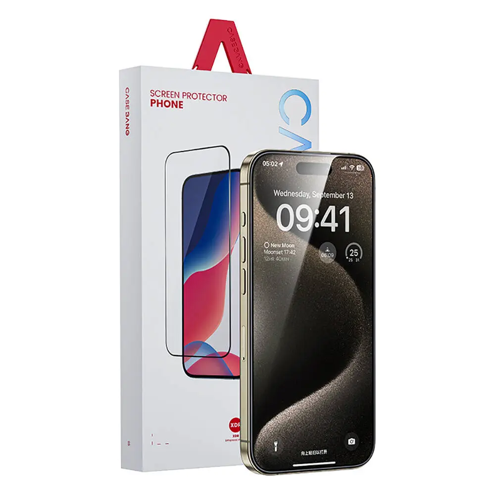 iPhone 14 Pro Max Clear HD Ekran Koruyucu ve Uygulama Aparatı - Casebang