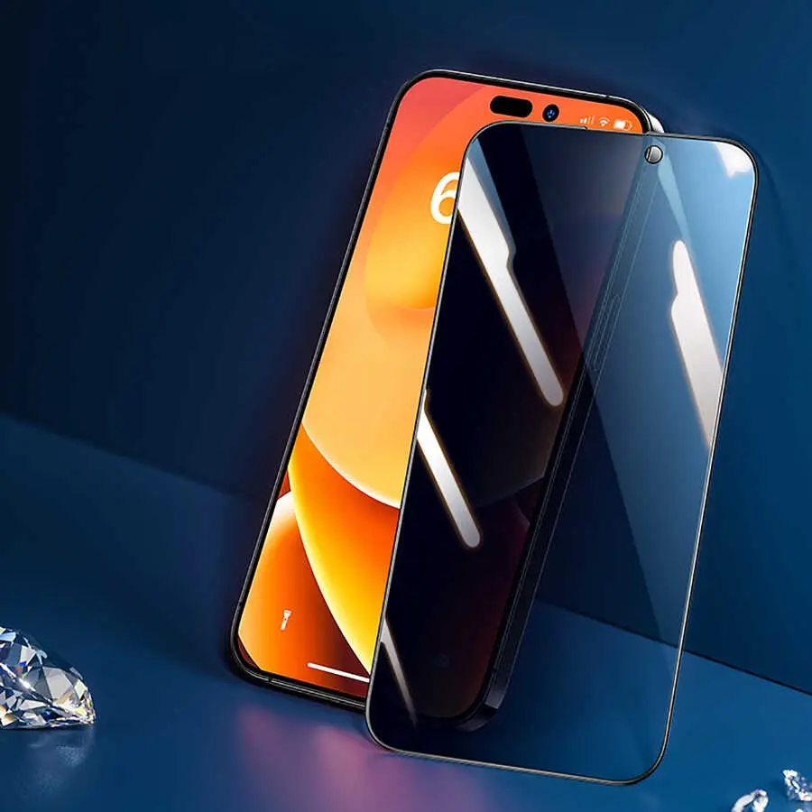 iPhone 14 Pro Max Hayalet Ekran Koruyucu - Benks V Pro Privacy 0.3 mm