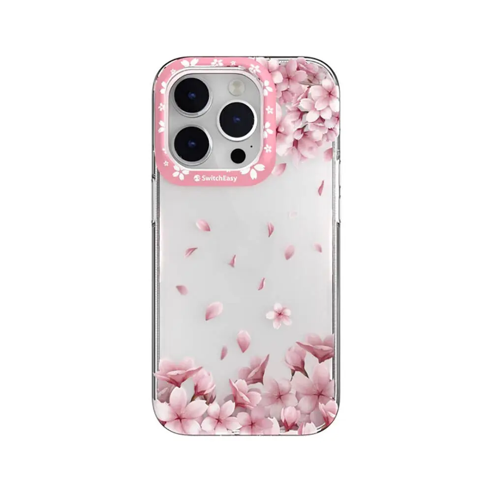 iPhone 14 Pro Max Çift IMD Baskılı Lisanslı Kılıf - Switcheasy Artist Sakura