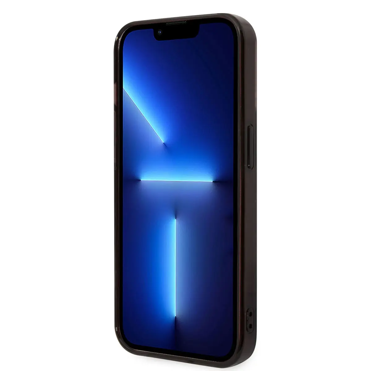 iPhone 14 Pro Max Çift Katmanlı Şeffaf Kılıf - AMG Damalı Bayrak