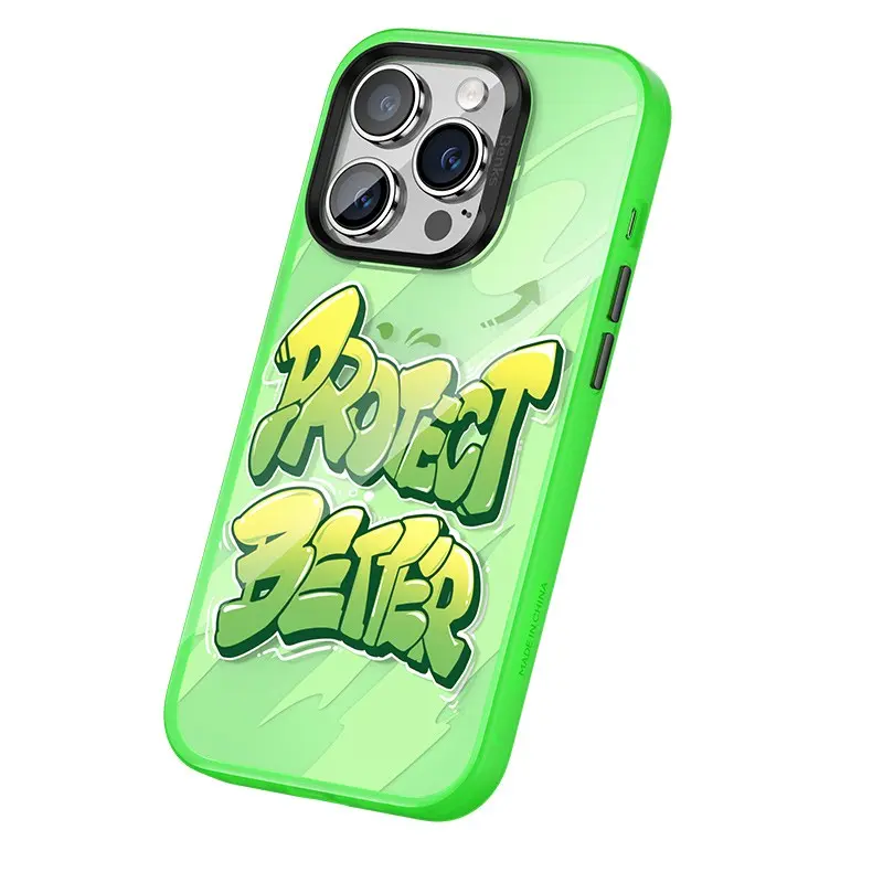 iPhone 14 Pro Max Airbagli TPU Kılıf, Yazı Temalı - Benks Dynamic New