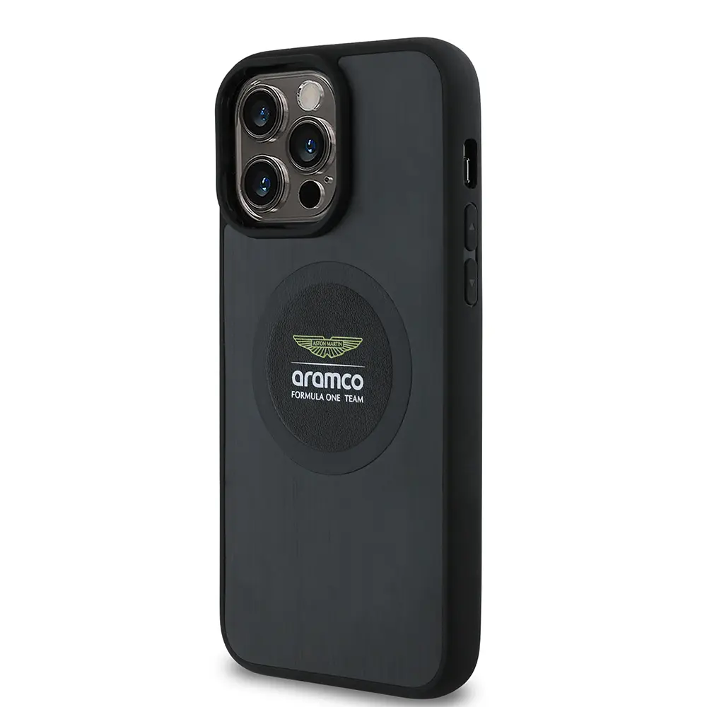 iPhone 14 Pro Max MagSafe Uyumlu Alüminyum Arka Yüzeyli Kılıf - Aston Martin Formula One Team