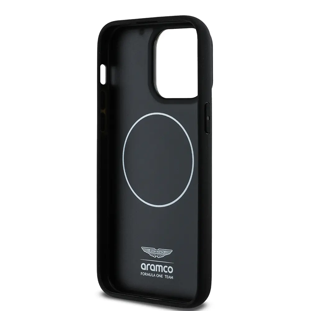 iPhone 14 Pro Max MagSafe Uyumlu Alüminyum Arka Yüzeyli Kılıf - Aston Martin Formula One Team