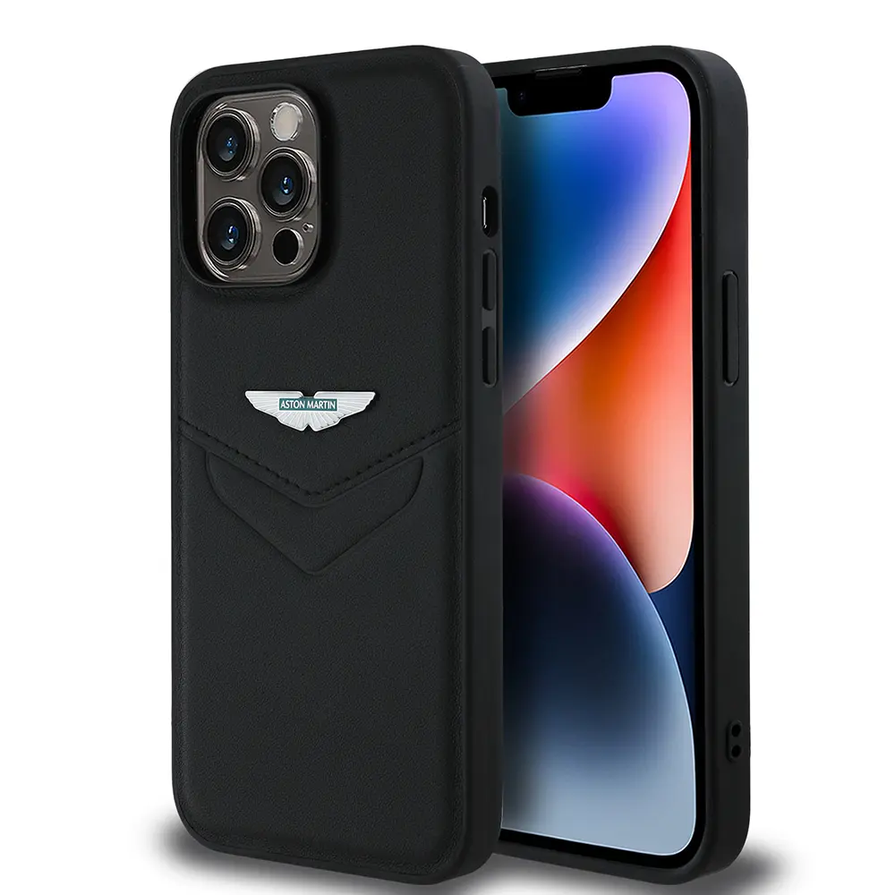 iPhone 14 Pro Max Aston Martin Lisanslı PU Deri Kılıf - Victory