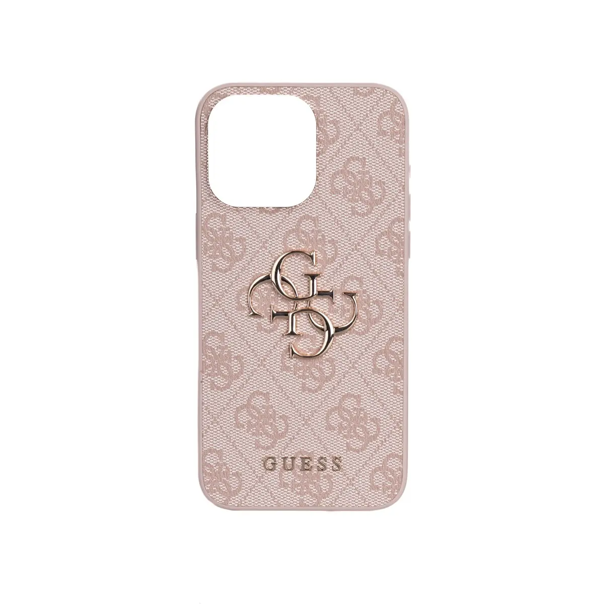 iPhone 14 Pro Max PU Deri Çapraz Askılı Kılıf - Guess 4G Metal Logo