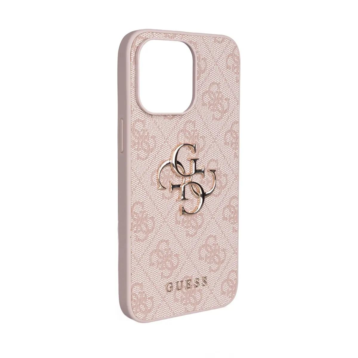 iPhone 14 Pro Max PU Deri Çapraz Askılı Kılıf - Guess 4G Metal Logo