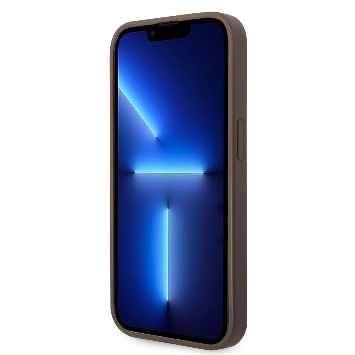 iPhone 14 Pro Max PU Deri Kılıf, Büyük Metal Logo - Guess