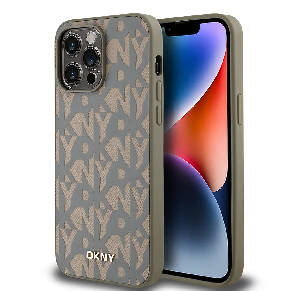 iPhone 14 Pro Max MagSafe Uyumlu Kılıf - DKNY Lisanslı Grid Pattern