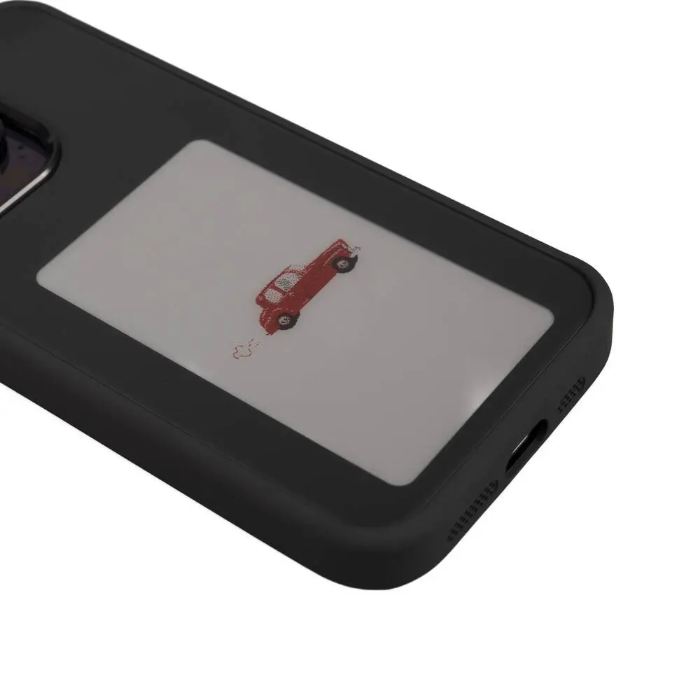iPhone 14 Pro Max Ekranı Yansıtan Akıllı NFC Kılıf - Zore