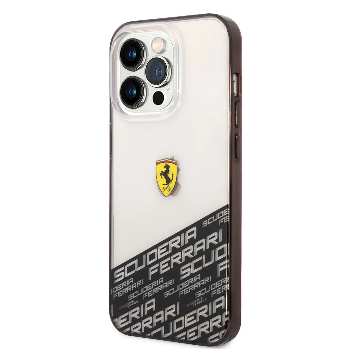 iPhone 14 Pro Max Şeffaf Kılıf, Alt Kısım Baskılı - Ferrari