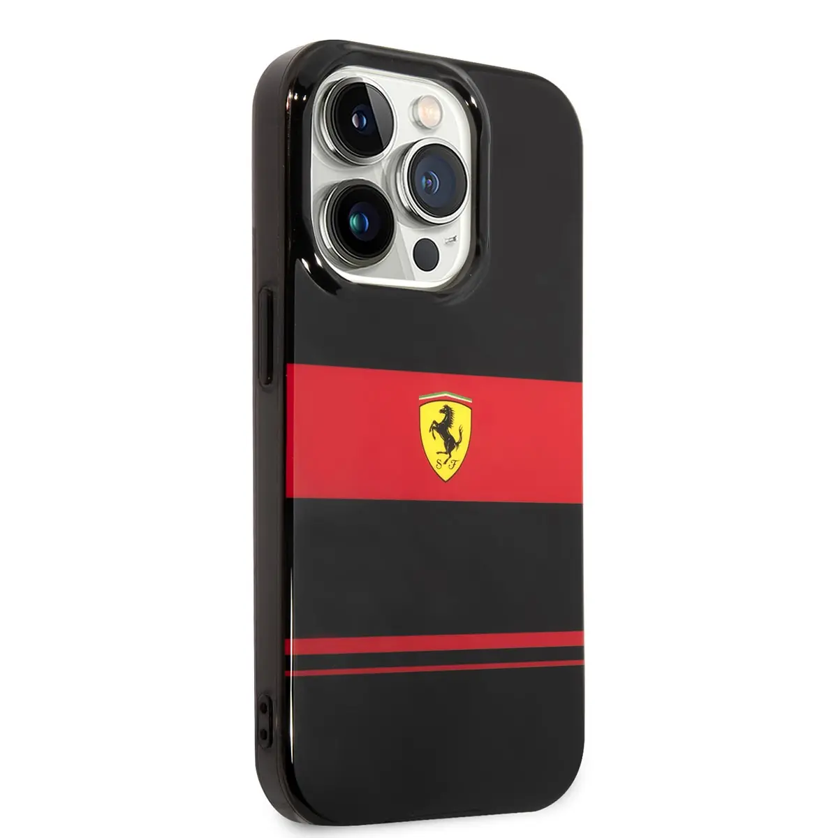 iPhone 14 Pro Max MagSafe Uyumlu Kılıf - Ferrari Yatay Çizgili