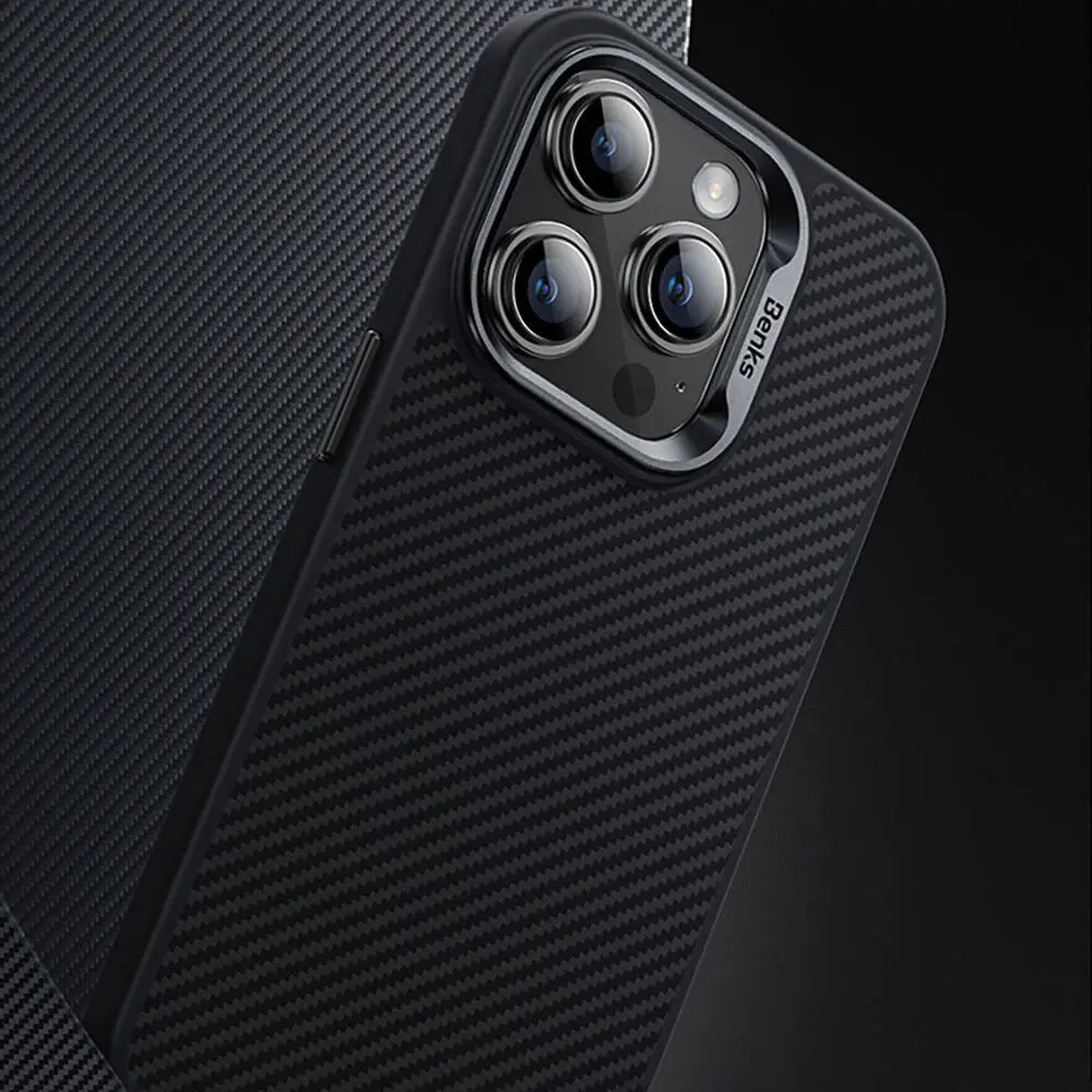 iPhone 14 Pro Max MagSafe Uyumlu Kevlar Kılıf - Benks Hybrid ArmorPro