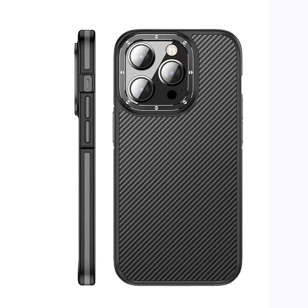 iPhone 14 Pro Max MagSafe Uyumlu Karbon Görünümlü Kılıf - Wlons Marin