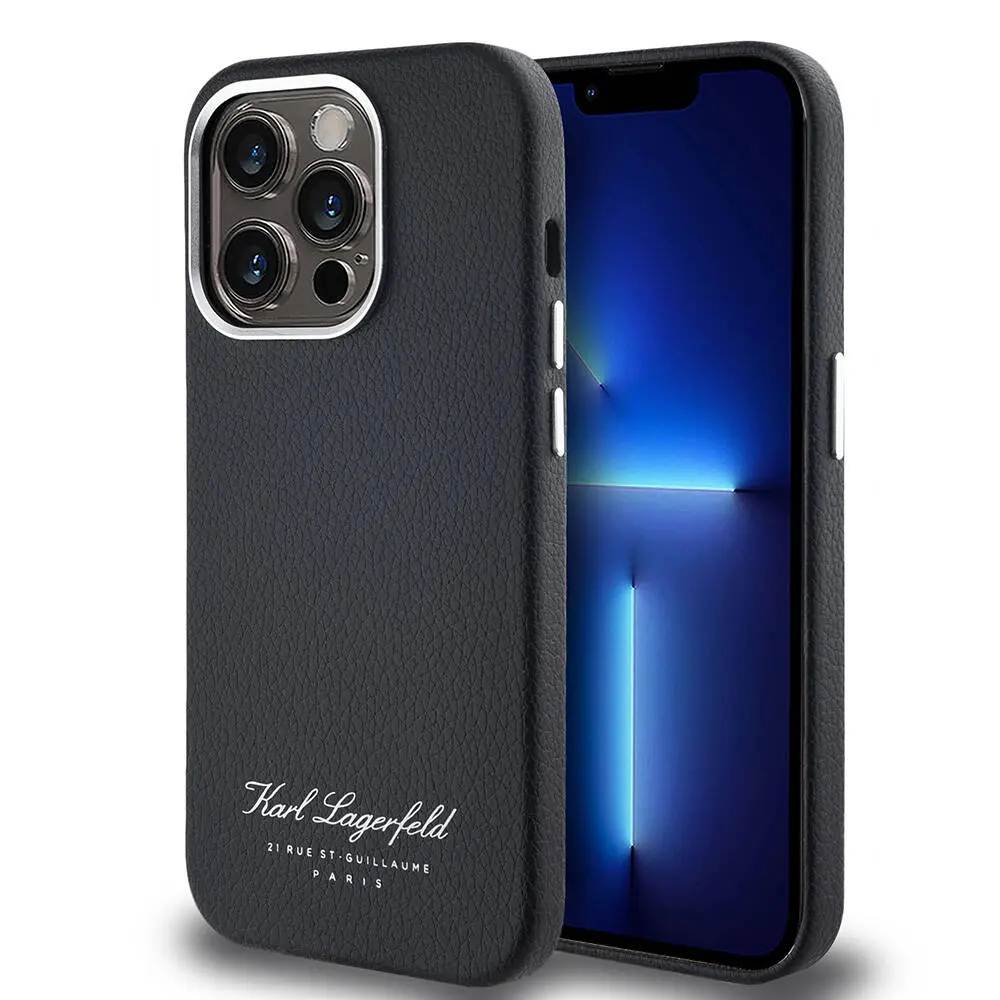 iPhone 14 Pro Max Kılıf KL Yazılı Hotel Kapak - Karl Lagerfeld
