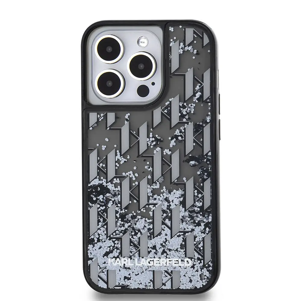 iPhone 14 Pro Max Simli KL Yazılı Monogram Kılıf - Karl Lagerfeld