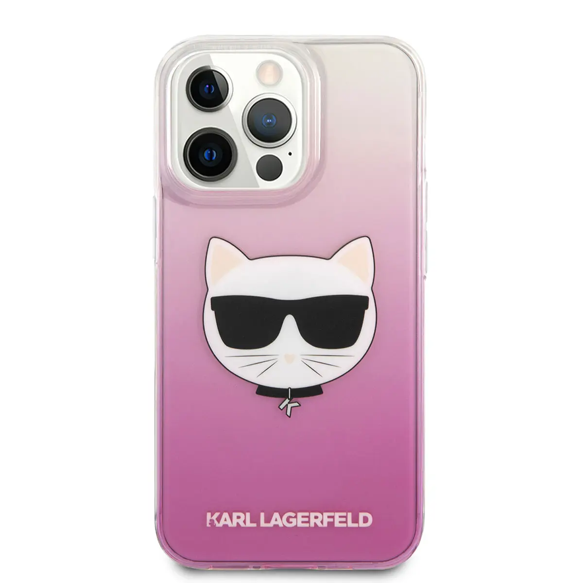 iPhone 14 Pro Max Sert TPU Kılıf, Choupette Dizayn - Karl Lagerfeld