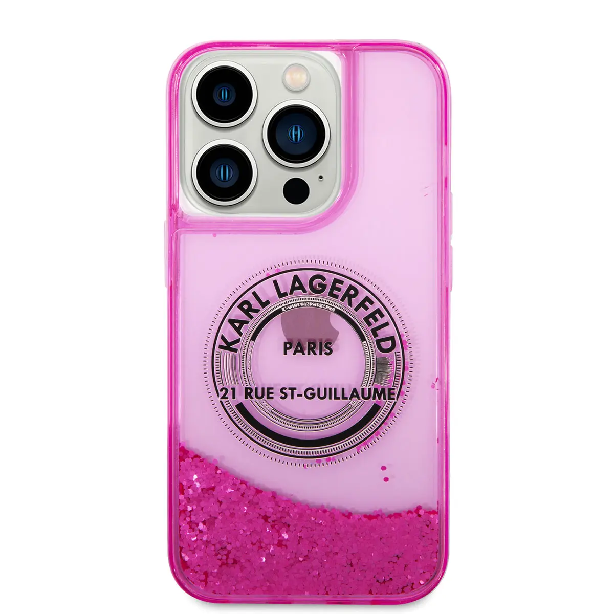 iPhone 14 Pro Max Sıvılı Simli Kılıf - Karl Lagerfeld RSG