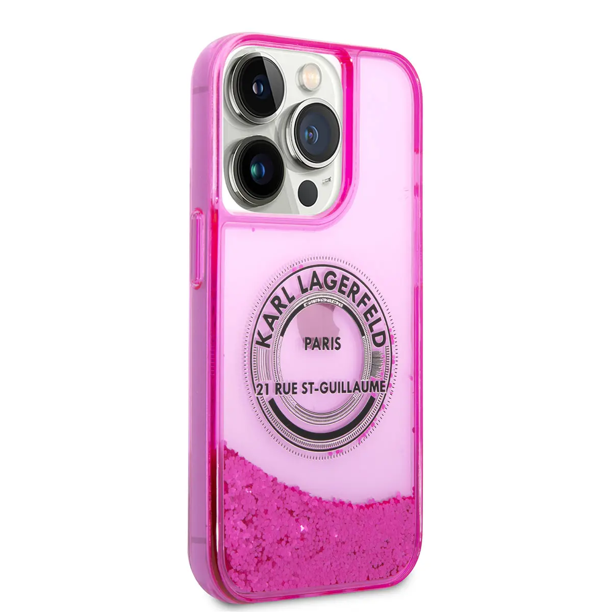 iPhone 14 Pro Max Sıvılı Simli Kılıf - Karl Lagerfeld RSG