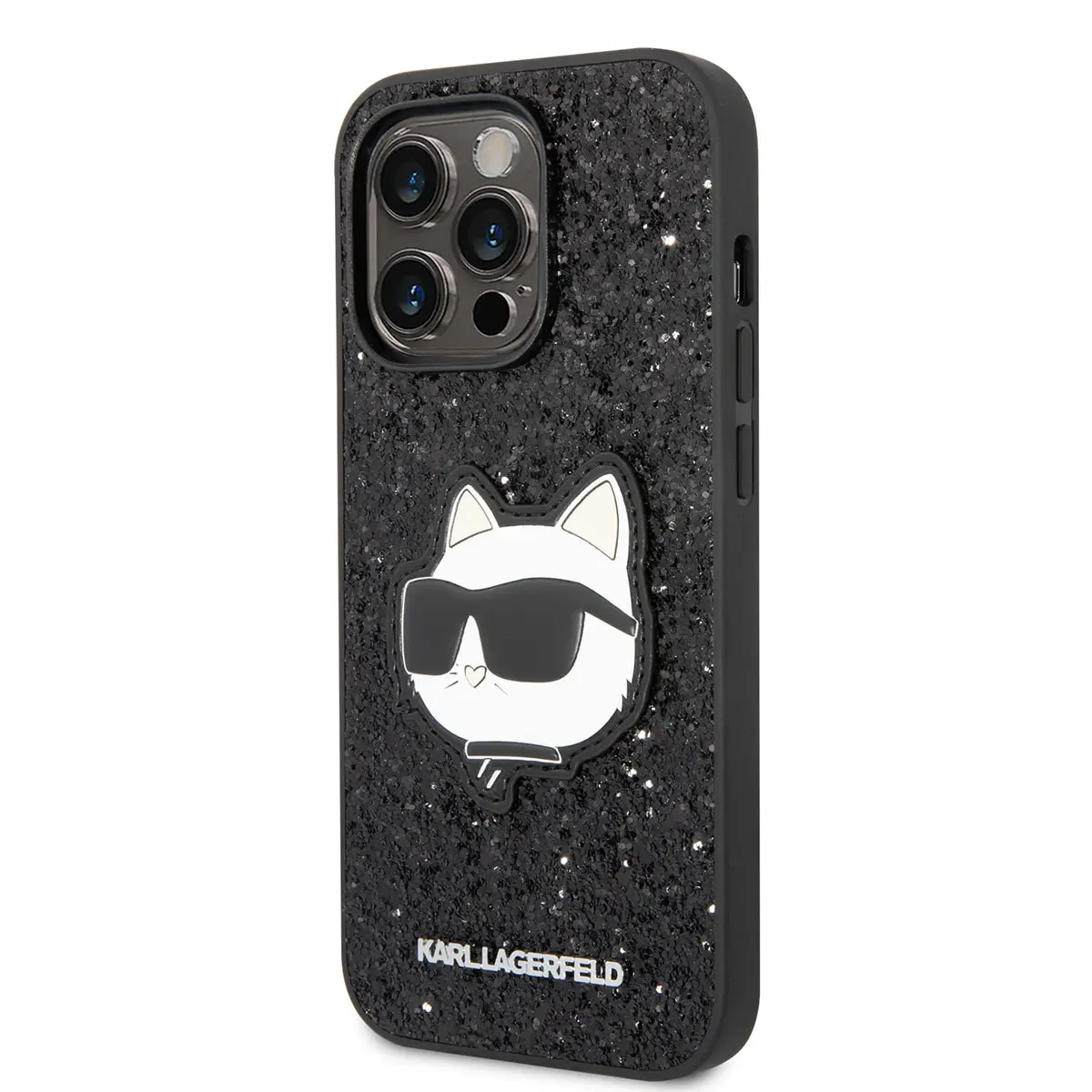 iPhone 14 Pro Max Taşlı Choupette Desenli Kılıf - Karl Lagerfeld