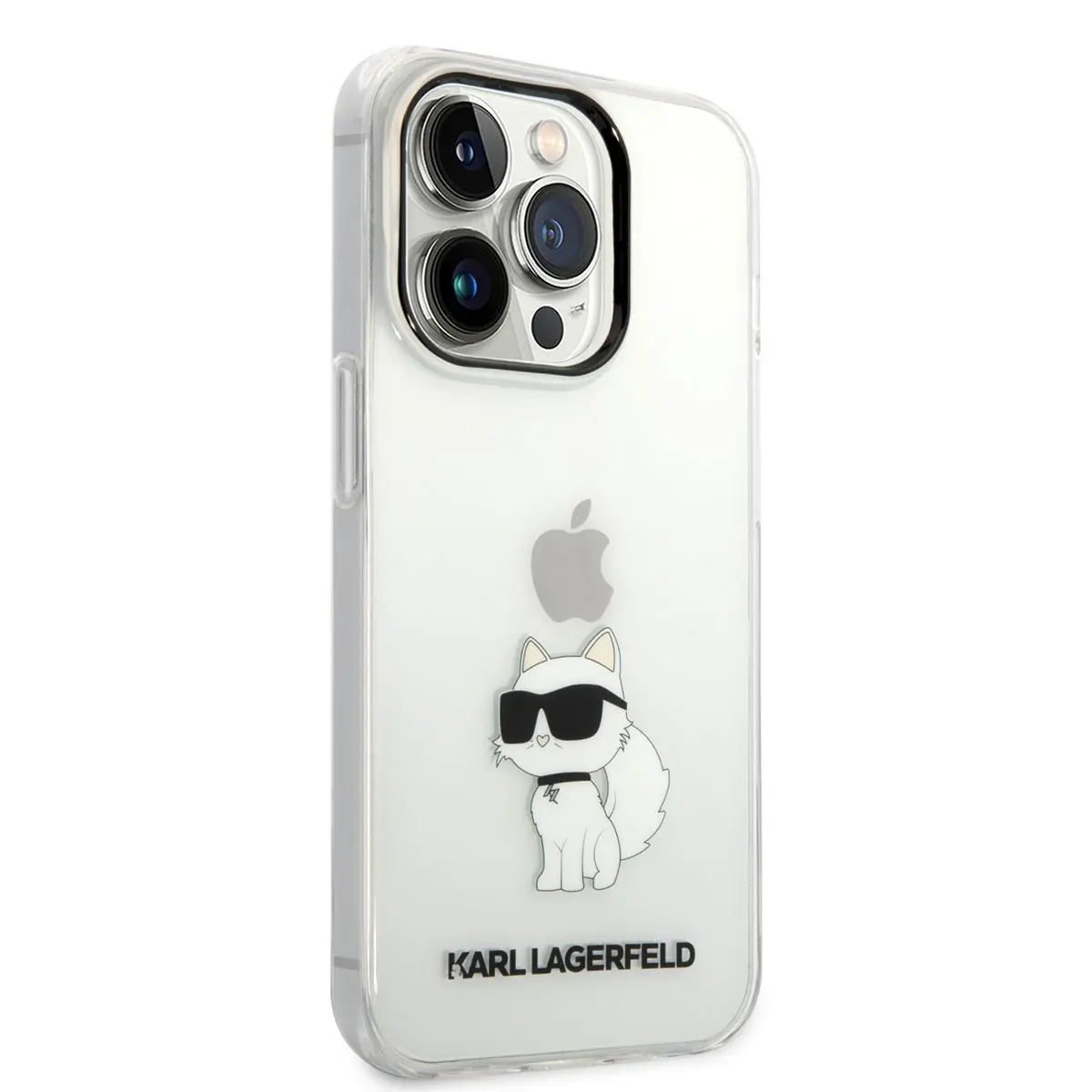 iPhone 14 Pro Max Şeffaf Kılıf, Choupette Desenli - Karl Lagerfeld