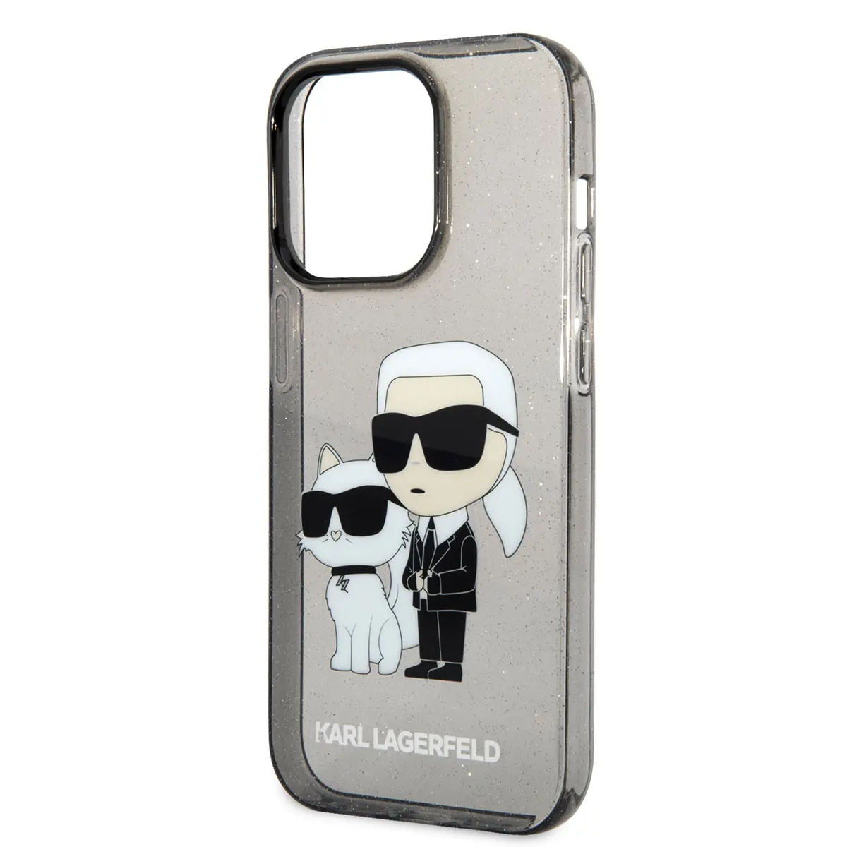 iPhone 14 Pro Max Şeffaf Simli Kılıf - Karl Lagerfeld K&C