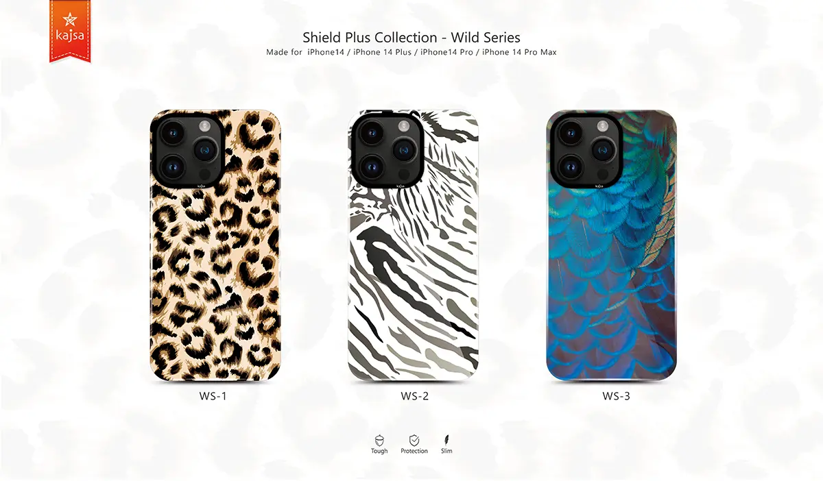 iPhone 14 Pro Max HD Desenli Kılıf - Kajsa Shield Plus Wild