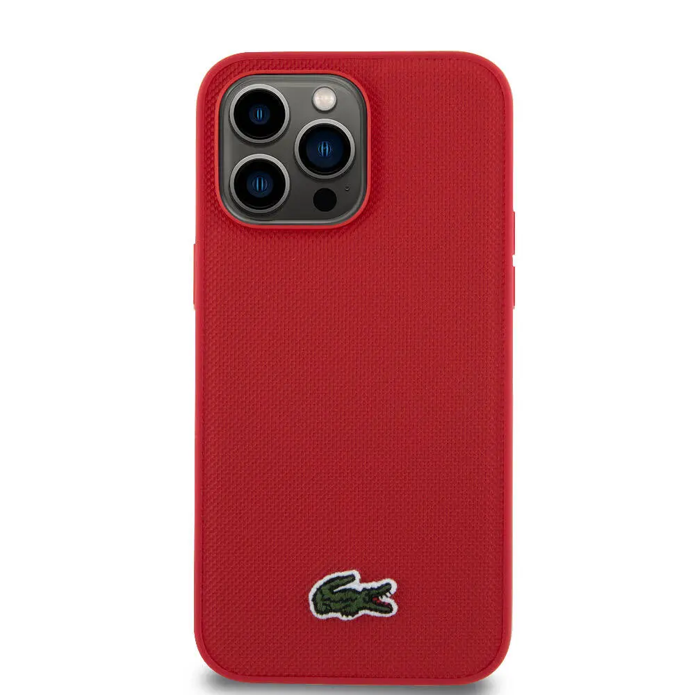 iPhone 14 Pro Max PU Pike Desenli Kılıf - Lacoste Lisanslı