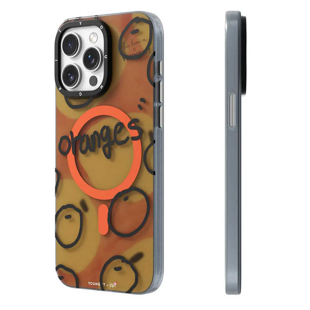 iPhone 14 Pro Max MagSafe Uyumlu Kılıf - Youngkit Funny Bee Brown