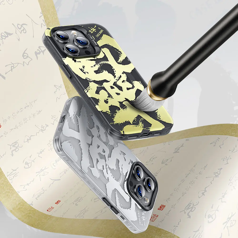 iPhone 14 Pro Max MagSafe Uyumlu Kılıf - Benks Casebang Calligraphy Joy