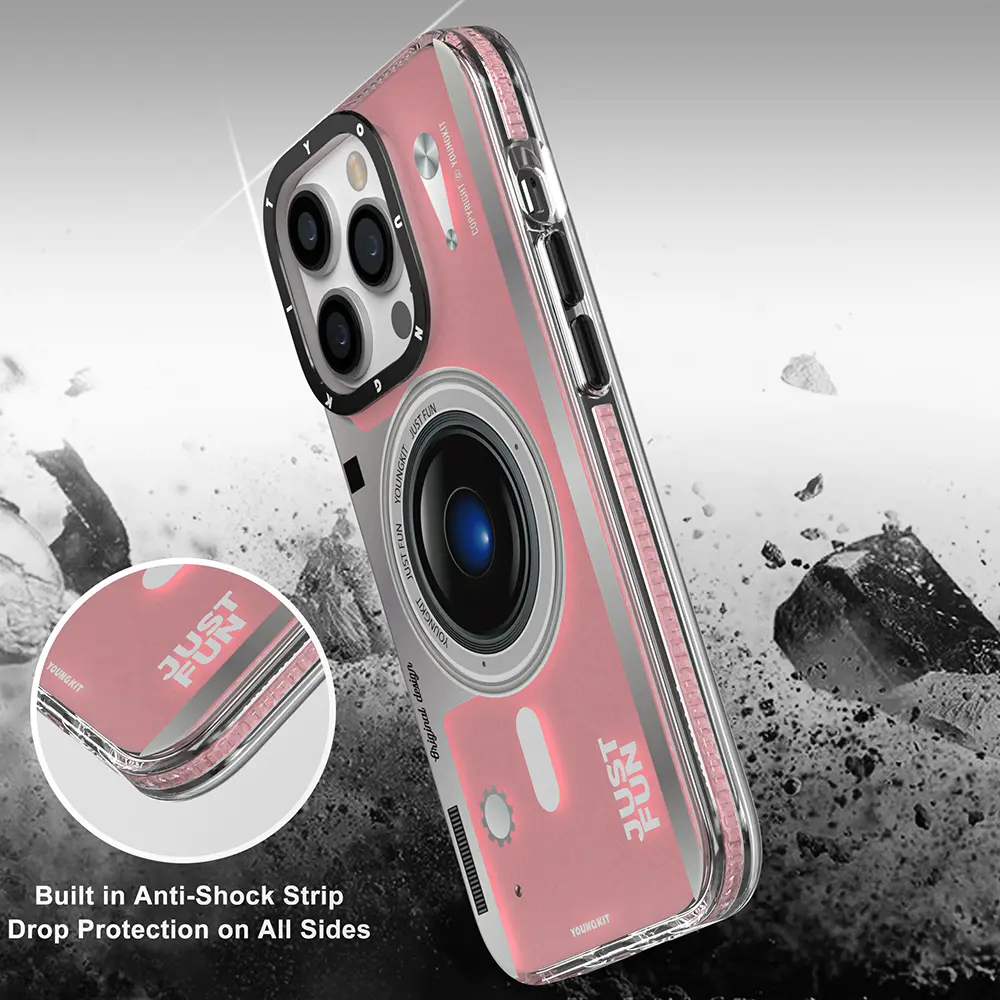 iPhone 14 Pro Max MagSafe Uyumlu Lens Figürlü Kılıf - YoungKit Art Film
