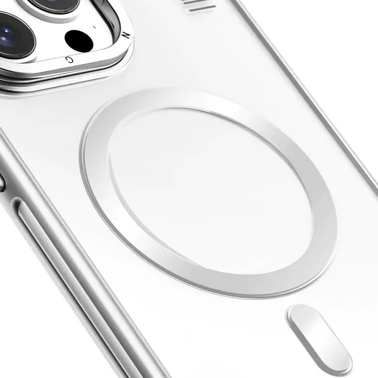 iPhone 14 Pro Max MagSafe Uyumlu Şeffaf Kılıf - Youngkit Crystal Grid