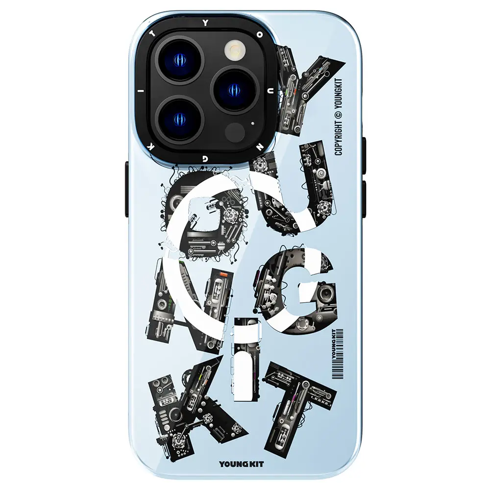iPhone 14 Pro Max MagSafe Uyumlu Yazı Temalı Kılıf - YoungKit Mechanic