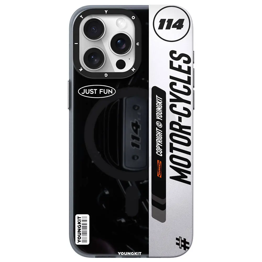 iPhone 14 Pro Max MagSafe Uyumlu Kılıf - Youngkit Motorcycle Legend