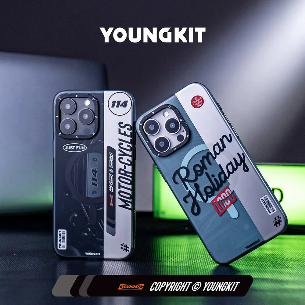 iPhone 14 Pro Max MagSafe Uyumlu Kılıf - Youngkit Motorcycle Legend