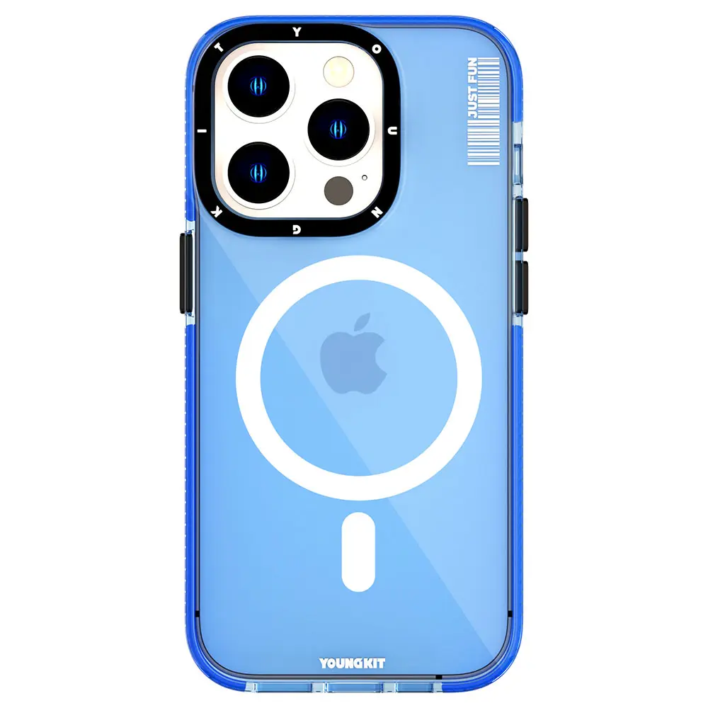 iPhone 14 Pro Max MagSafe Uyumlu Şeffaf Kılıf - Youngkit Crystal Color