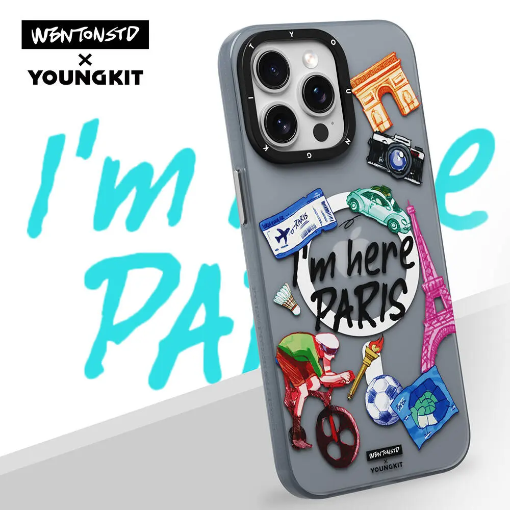 iPhone 14 Pro Max MagSafe Uyumlu Kılıf - Youngkit in Paris Serisi