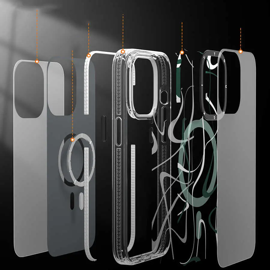 iPhone 14 Pro Max MagSafe Uyumlu Kılıf - Youngkit Water-Ink Serisi