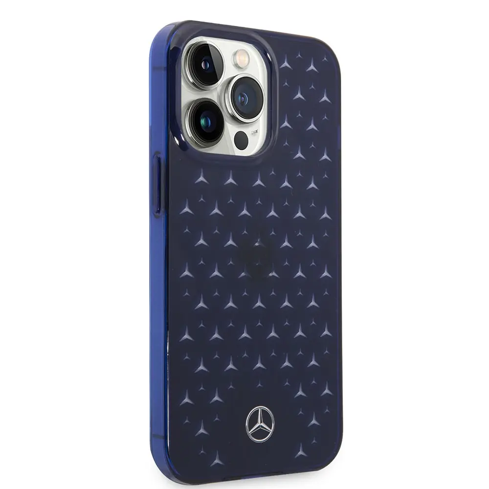 iPhone 14 Pro Max Şeffaf Yıldız Desenli Kılıf - Mercedes Benz