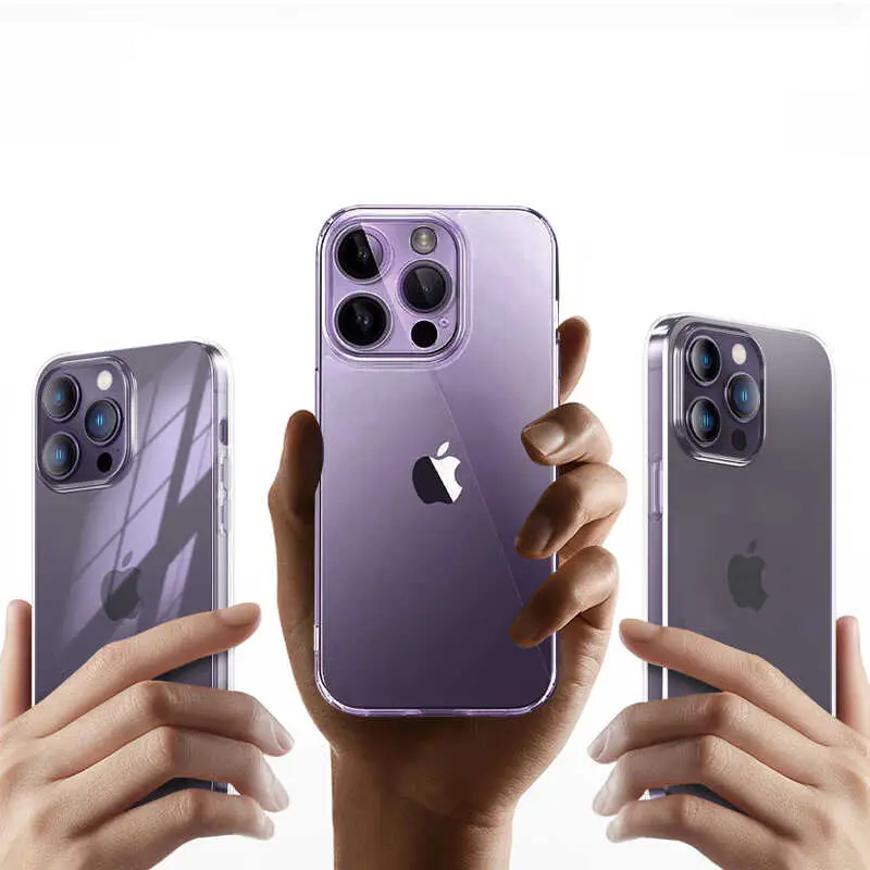 iPhone 14 Pro Max Şeffaf Airbag Tasarımlı Kılıf - Wiwu Concise