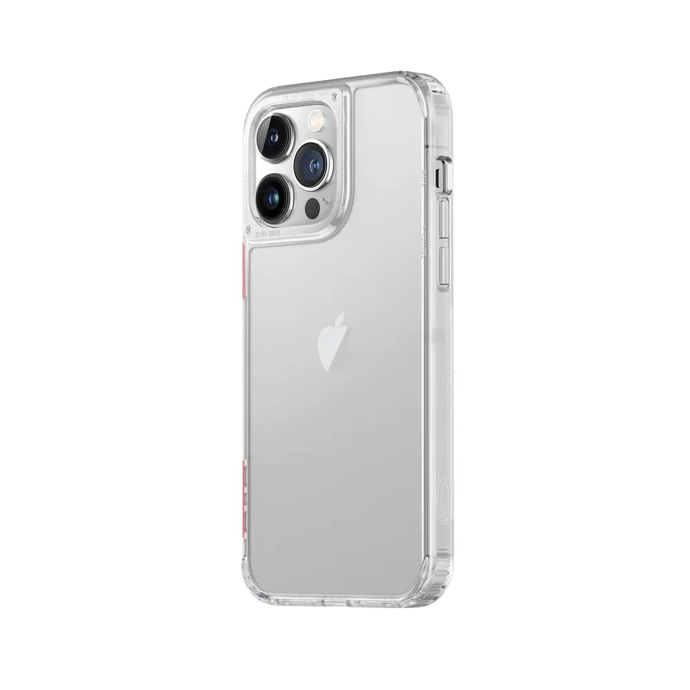 iPhone 14 Pro Max Şeffaf Airbag Tasarımlı Kılıf - Skinarma Saido