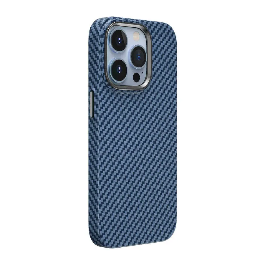 iPhone 14 Pro Max MagSafe Uyumlu Karbon Görünümlü Kılıf - Wiwu