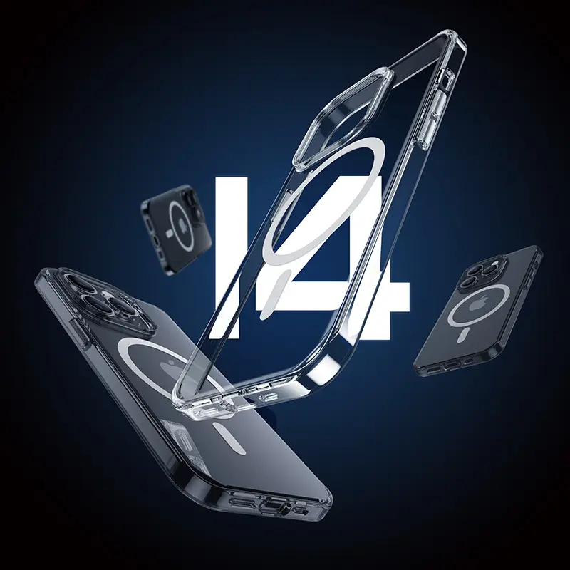 iPhone 14 Pro Max MagSafe Uyumlu Şeffaf Kılıf - Benks Crystal PC
