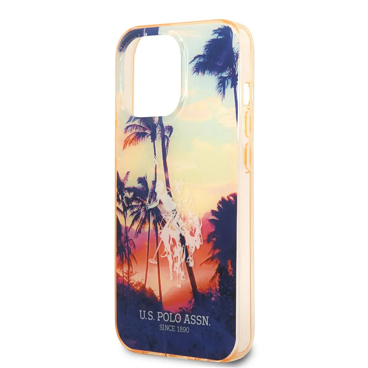 iPhone 14 Pro Max Renkli Ağaç Baskılı Kılıf - U.S. Polo Assn.